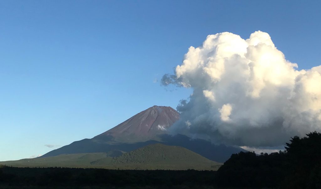 山梨ツーリング　富士山富士五湖　精進湖